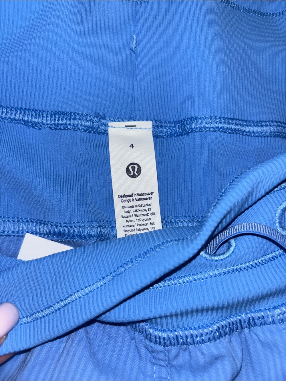 lululemon athletica blue dance studio joggers